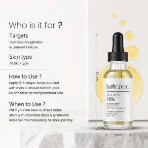 HydraFrac AHA BHA 10% Face Exfoliator | Gentle Chemical Peel Serum for Clear, Glowing & Smooth Skin - Image 4
