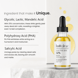 HydraFrac AHA PHA BHA 32% Face Peel – Multi-Level Exfoliating Facial