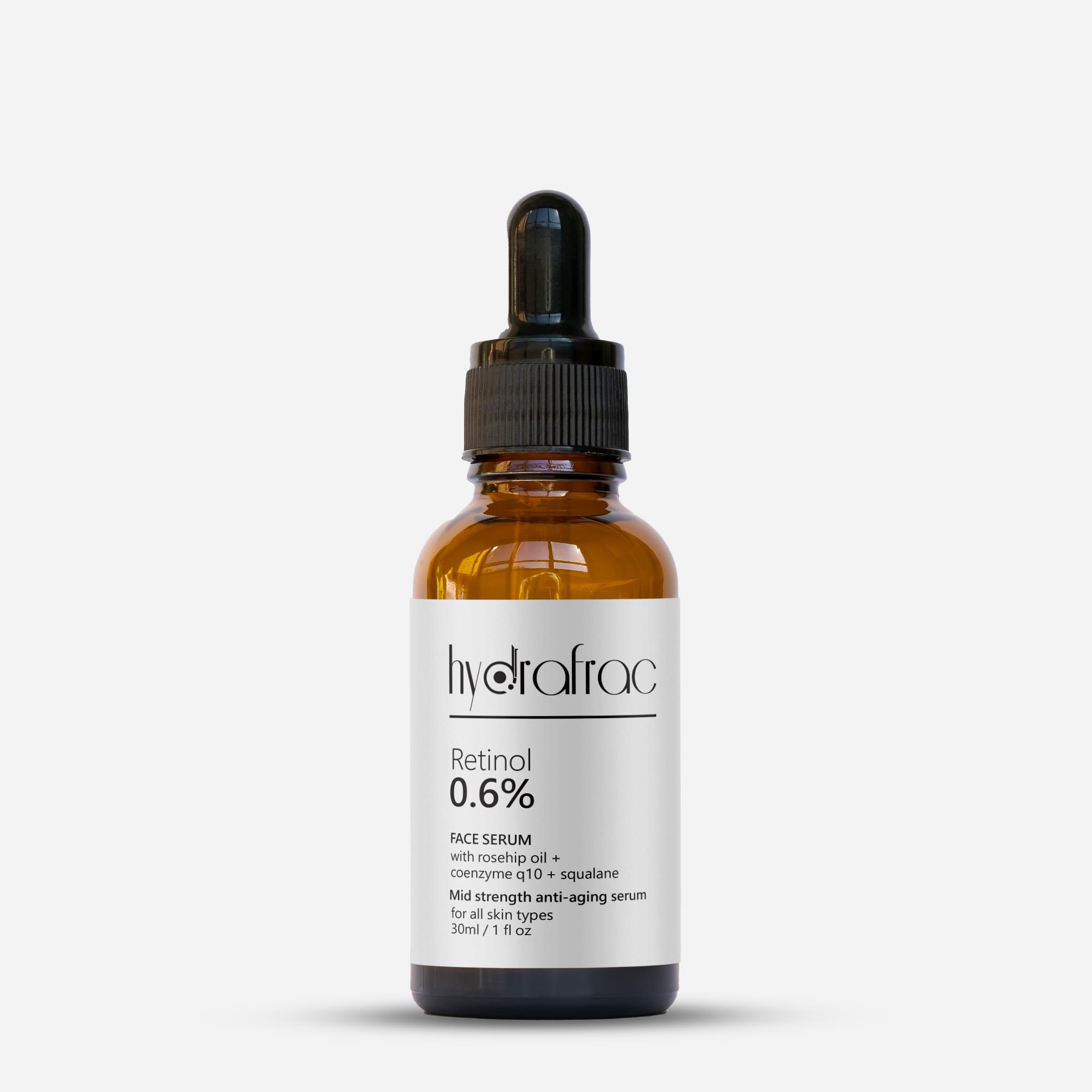 HydraFrac Retinol 0.6% Face Serum | Medium-Strength Anti-Aging & Skin Renewal Formula | Reduces Fine Lines, Wrinkles & Boosts Elasticity